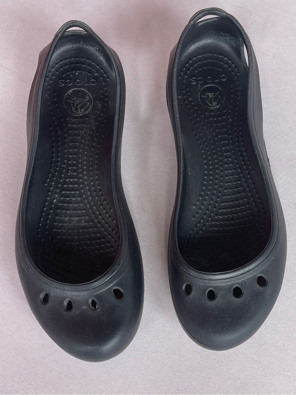Crocs Springi Black Ballet Flats Size 6